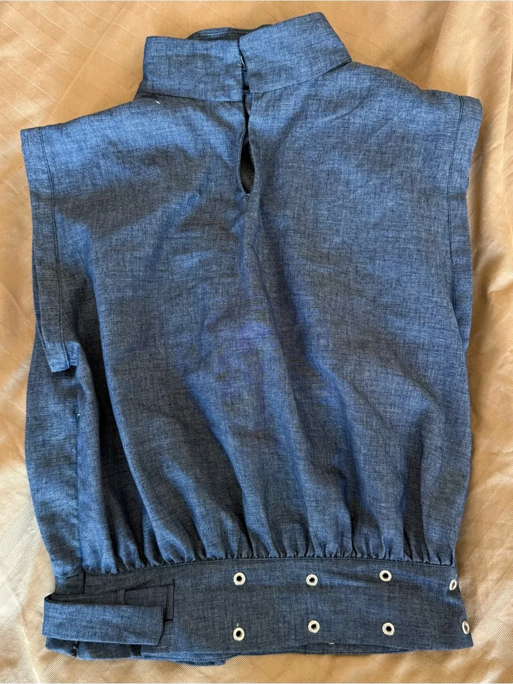 ZARA Edgy Denim Look Linen Pants Suit Set - XS